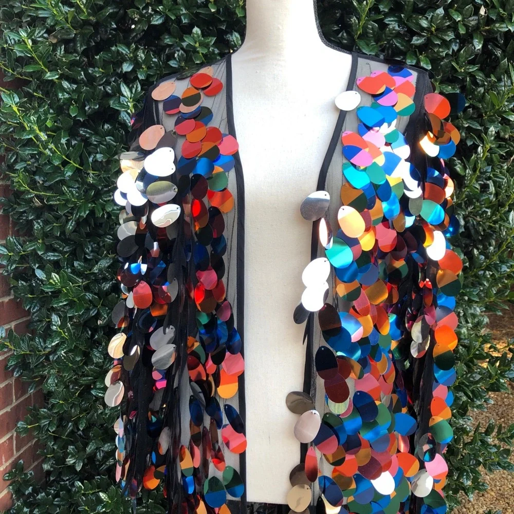 Sequin Show stopping Duster WITH POCKETS! - Picture 11 of 16